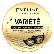 Eveline Variety Face Powder Foundation with Sponge and Hyaluronic Acid 8g - Maison des fragrances