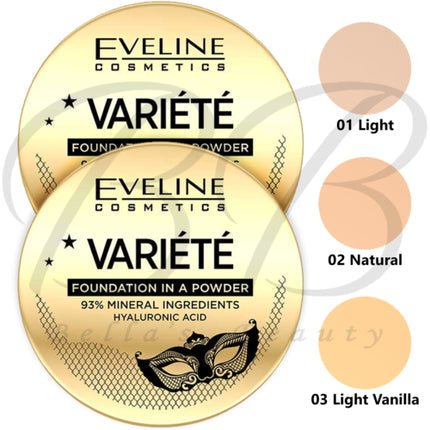Eveline Variety Mineral Foundation Powder 01 Light 8g - Maison des fragrances