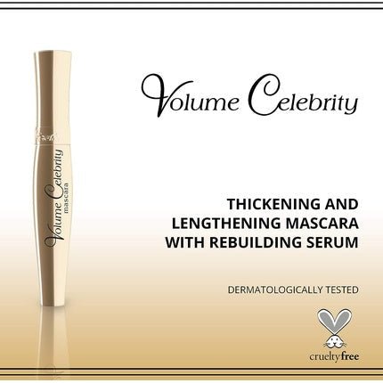 Eveline Volume Celebrities Mascara Deep Black 8ml - Maison des fragrances