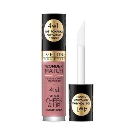 Eveline Wonder Match Cheek Lip 4in1 Blush Liquid Lipstick No.2 Vegan 4.5ml - Maison des fragrances