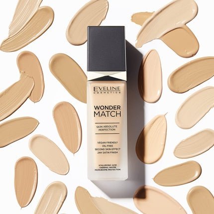 Eveline Wonder Match Foundation 16 Light Beige 30ml - Maison des fragrances