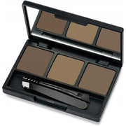 Eyebrow Styling Kit 02 Ash Golden Rose Powder Tweezers & Brush New - Maison des fragrances