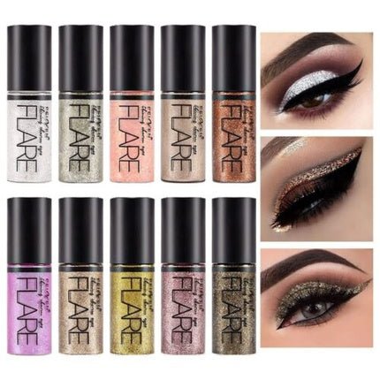 Eyeliner Liquid Glitter Eyeshadow Waterproof Colorful Flare - Maison des fragrances