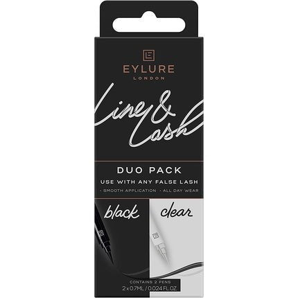 Eylure Line and Lash DUO Kit Black and Clear Lash Glue - Maison des fragrances