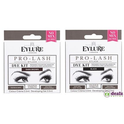 Eylure Pro Lash DyLash Dye Kit Permanent Tint Deep Dark Glossy Colour - Maison des fragrances