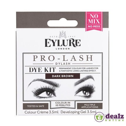 Eylure Pro Lash DyLash Dye Kit Permanent Tint Deep Dark Glossy Colour - Maison des fragrances