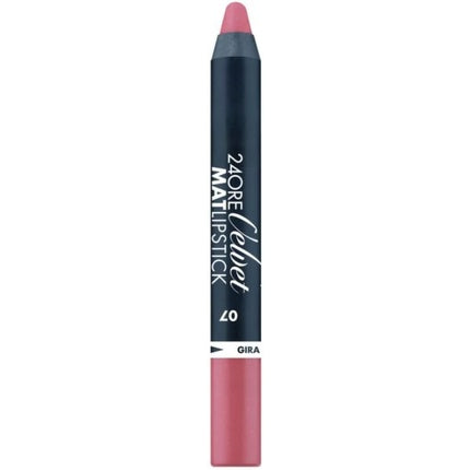 24 Hours Velvet Mat Pencil Lipstick N.07 Rose