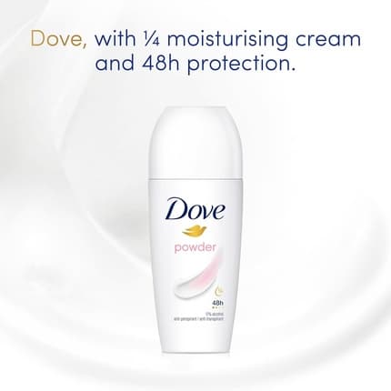 Dove Powder Anti-Perspirant Roll On Deodorant with ¼ Moisturising Cream Déodorant (Déo) Mixte 50ml