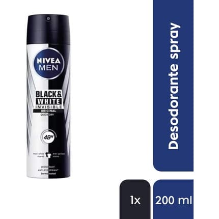 Nivea Invisible For Black And White Power Déodorant (Déo) Homme 200ml