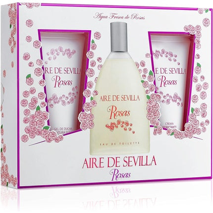 Aire De Sevilla Fresh Rose Water Eau De Toilette Spray 150ml - Set of 3 Aire De Sevilla