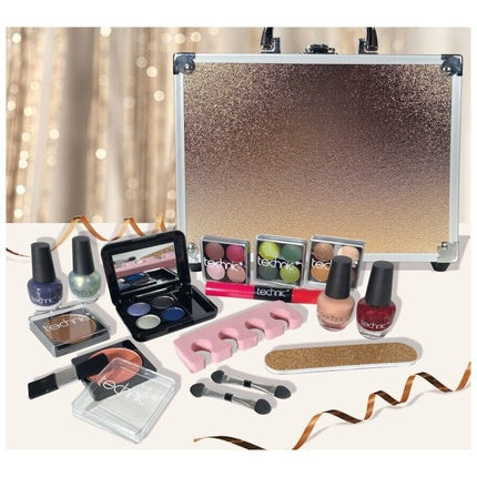 Make Up Beauty Cosmetics Set Case Rose Gold Set Brand New Free P&P