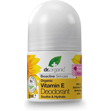 Dr Organic Vitamin E Deodorant Aluminium Free Natural Vegan 50ml Dr Organic