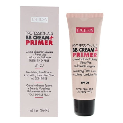 Pupa Professional Bb Cream Primer 001 Nude Tinted Cream 50ml For All Skin Types