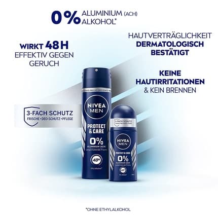 Nivea Protect & Care Deodorant Roll-On Déodorant (Déo) Homme 50ml