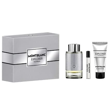 Montblanc Mont Blanc Explorer Platinum Set With Miniature And Shower Gel Coffret (Coffret) Mixte 100ml