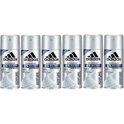 adidas adipure Deodorant Body Spray for Men 48h Effective Deo Protection pH Skin Friendly adidas