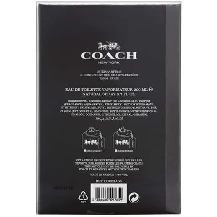 Coach For Man par Coach Eau de Toilette (EDT) Mixte