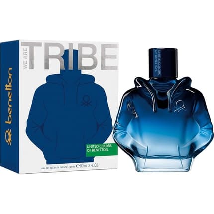United Colors Of Benetton We Are Tribe Long Lasting Young Modern Sporty Casual Scent Lavender Wood Amber Fruity Notes Ideal Day Wear Eau de Toilette (EDT) Homme 90ml