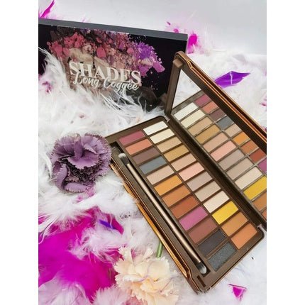 FACE COMPLEX Professional Makeup Palette Eye Shadow Long Coffee XL Palette with Pessato Pigments 24 Shades Glitter and Matte Effect - Maison des fragrances