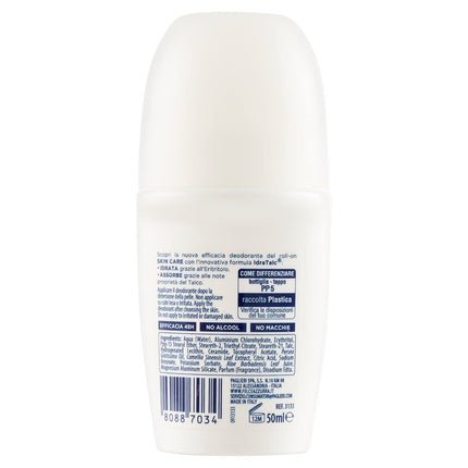 Felce Azzurra Skin Care Deodorant Roll On 48h Formula Idra Talc with White Tea Déodorant (Déo) Mixte 50ml - Maison des fragrances