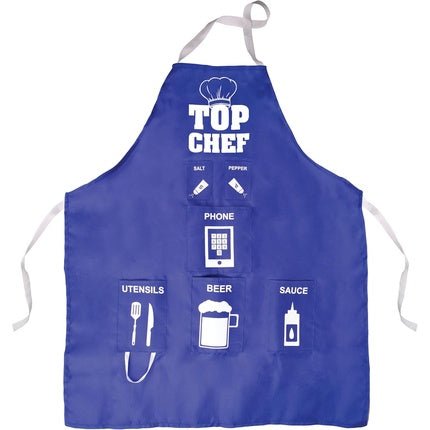 Fizz Creations Novelty Man Apron with 6 Pockets for Utensils, Beer, and Phone - Maison des fragrances