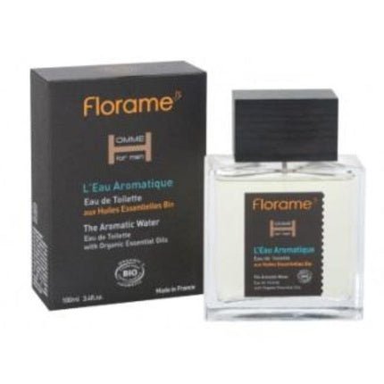 FLORAME Aromatic Water Organic - Eau De Toilette Homme 100ml 3.4 Fl Oz - Maison des fragrances