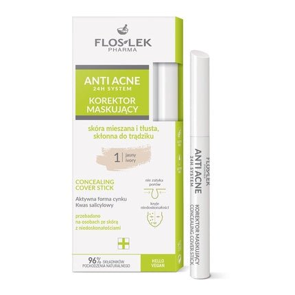 Floslek Anti - Acne 24h System Concealer Light 1 133g - Maison des fragrances