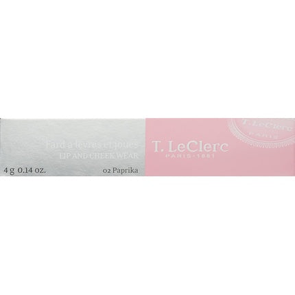 T.LeClerc Lipstick Lip and Cheek Wear 02 Paprika 4ml