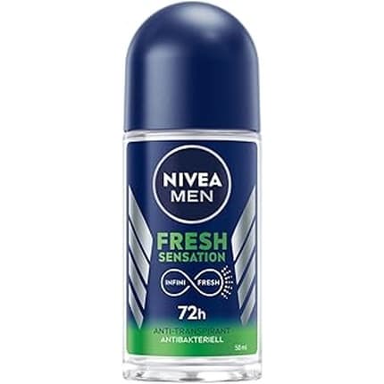 Nivea Fresh Sensation Anti-Perspirant Antibacterial 72h Roll-On Déodorant (Déo) Homme 50ml