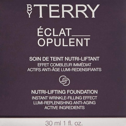 By Terry Eclat Opulent Anti-Aging Lifting Foundation Medium Full Coverage Hydrating Radiance Boosting 1.01 fl oz 1.06 Ounce Natural Radiance
