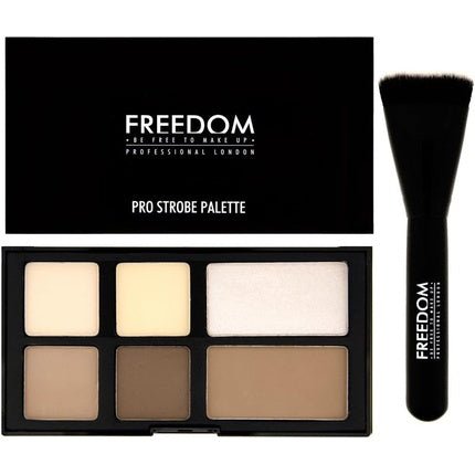 Freedom Makeup London Pro Strobe and Contour Powder Palette with Brush - Maison des fragrances