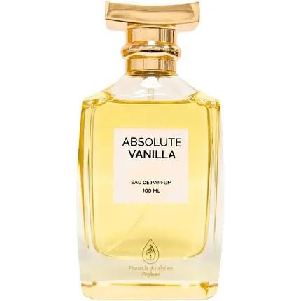 French Arabian Perfumes Absolute Vanilla Perfume 100ml Unisex Amber Vanilla Perfume Femme and Men Woody Sweet Warm Vanilla Scent - Maison des fragrances