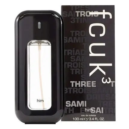 French Connection FCUK 3 Eau de Toilette 3.4oz Unisexe - Maison des fragrances