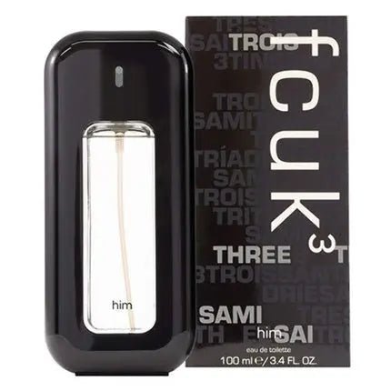 French Connection FCUK 3 Eau de Toilette 3.4oz Unisexe - Maison des fragrances