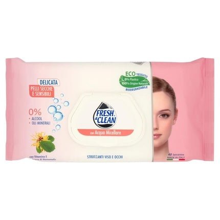 Fresh Clean Makeup Remover Wipes 48 pcs for Sensitive Skin - Maison des fragrances
