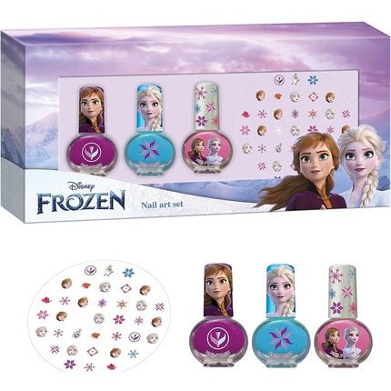 Frozen Nail Set 3 Nail Polish + Nail Stickers - Maison des fragrances