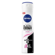 Nivea Invisible Black & White Anti-Perspirant Spray Clear 150ml