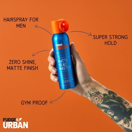 Fudge Urban Matte Head Master 135ml Texturizing Hairspray - Maison des fragrances