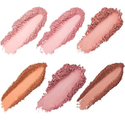 Sigma Beauty Blush Palette Matte and Shimmer Blush Palette with 6 Hues Vegan Buttery Soft Pressed Powder Blush Compact