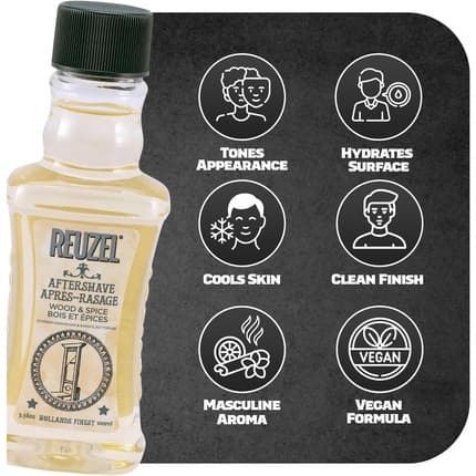 Reuzel Wood and Spice Aftershave - Easy and Hassle-Free Application Fragrance (Fragrance) Mixte