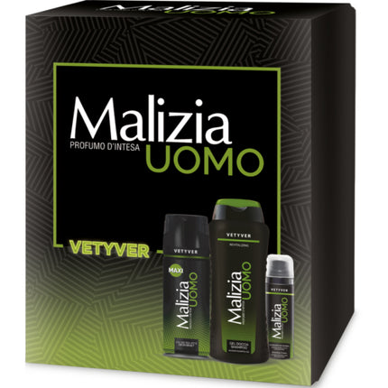 Malizia Uomo Profumo D'intesa Vetyver Gift Set Malizia