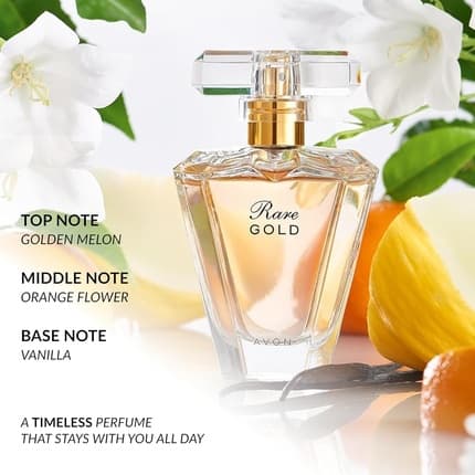 Avon Rare Gold - Fresh and Floral Notes, Timeless Scent Eau de Parfum (EDP) Mixte 50ml