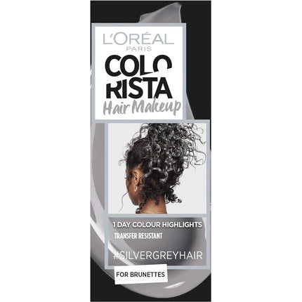L'Oreal Colorista Hair Makeup Silver Grey Brunette Temporary Hair Colour 30ml