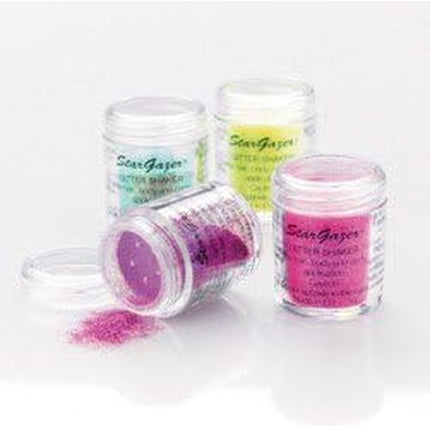 Stargazer UV Glitter Shaker Yellow Cosmetic Glitter Powder for Eyes Lips Face Body Hair and Nails