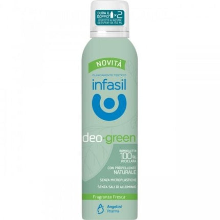 INFASIL Deo Green Fresh Fragrance Deodorant Spray 125ml Infasil