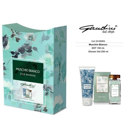 Gandini 2024 Muschio Bianco 100 Ml + Shower Gel 200 Ml Eau de Toilette Unisexe - Maison des fragrances