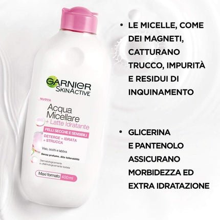 Garnier Water Micellar And Milk 400ml - Maison des fragrances