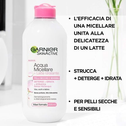 Garnier Water Micellar And Milk 400ml - Maison des fragrances