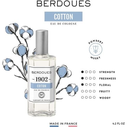 Berdoues 1902 Cotton Eau de Cologne Room and Linen Spray 4.2 Fl.oz, 1oz is equivalent to 30ml