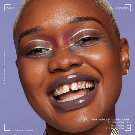 NYX Professional Makeup Epic Wear Metallic Liquid Eyeliner - Fuschia Metal